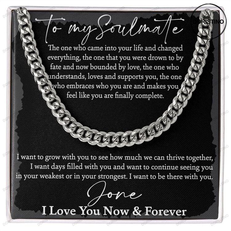 Man Gift Necklace To My Man Meaningful Gift For Him Romantic Gift For Boyfriend Long Distance Sentimental Gift For Boyfriend Doristino Limited Edition Necklace