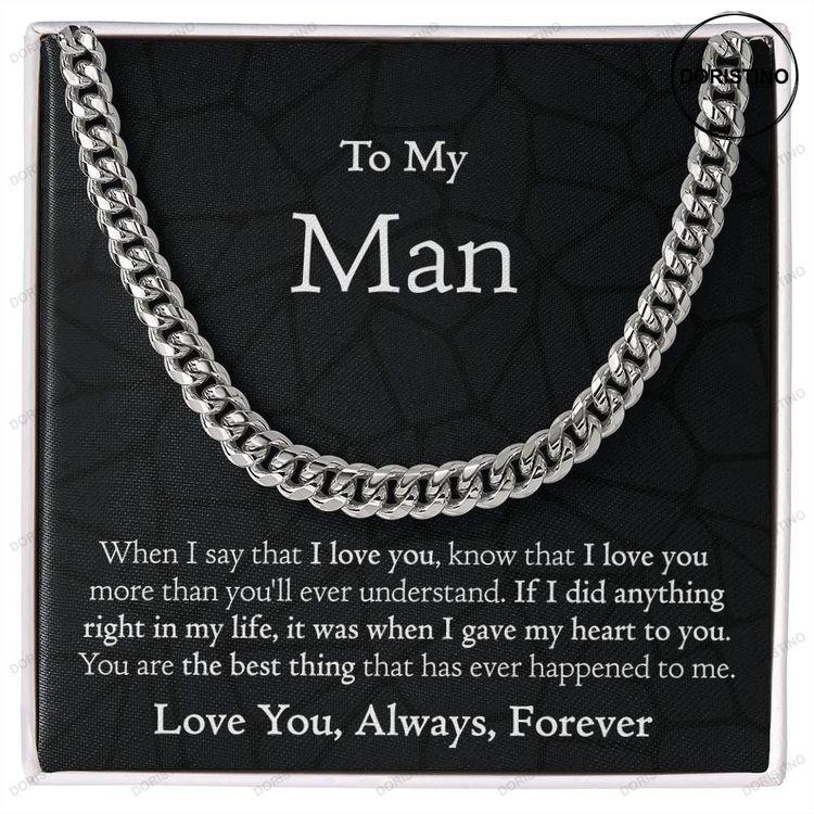 Man Necklace Anniversary Gift Birthday Gift For Man Doristino Limited Edition Necklace