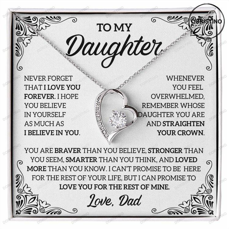 Meaningful Daughter L Necklace Daughter Jewelry Daughter Gift From Dad Father To Daughter Gift Doristino Trending Necklace