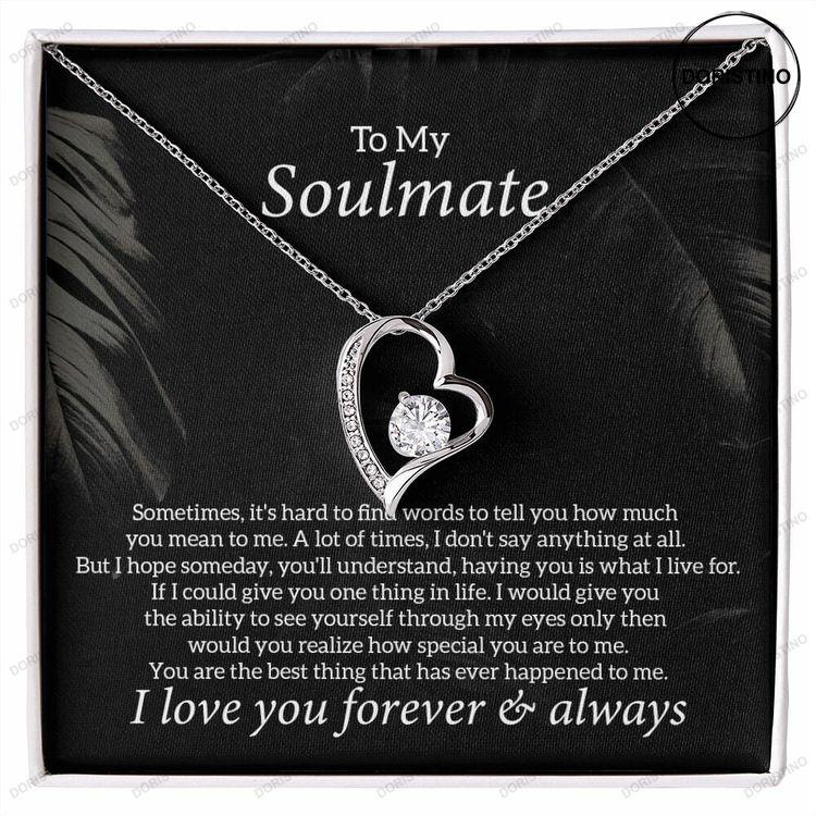 Meaningful Gift Card For Soulmate Gift For Girlfriend Gift For Wife Anniversary Gift Necklace Christmas Gift Doristino Trending Necklace