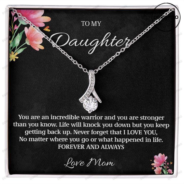 Mother To Daughter Gift Birthday Gift To Daughter From Dad Daughter Necklace Birthday Unique Grown Up Daughter Warrior Stronger Doristino Awesome Necklace