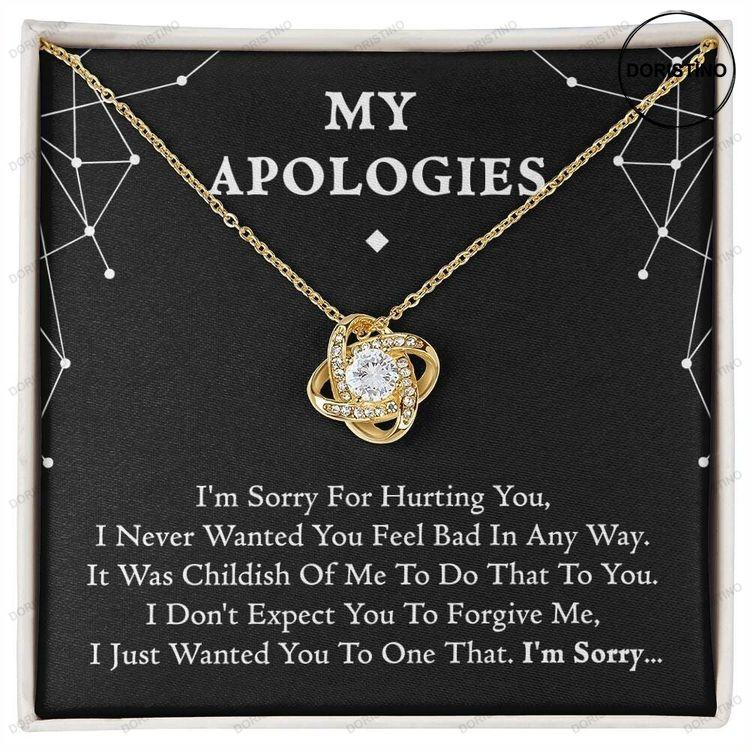 My Apologies Gift I Am Sorry Necklace Doristino Awesome Necklace