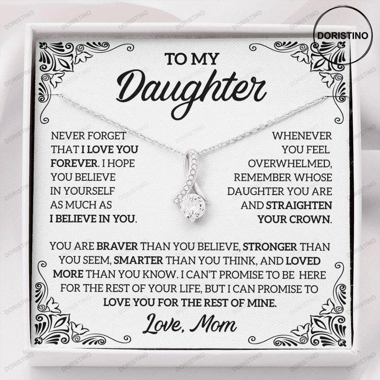 My Daughter Gift From Mom Daughter Gift Daughter Necklace Alluring Beauty Necklace 14k Sentimental Gift Doristino Limited Edition Necklace