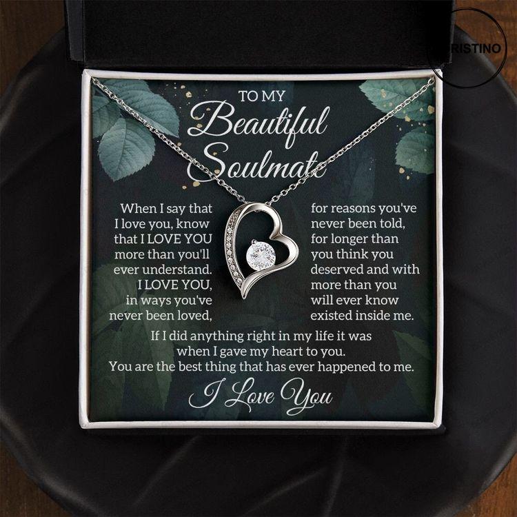 My Soulmate Gift Soulmate Necklace Forever Love Necklace Anniversary Gift Doristino Awesome Necklace