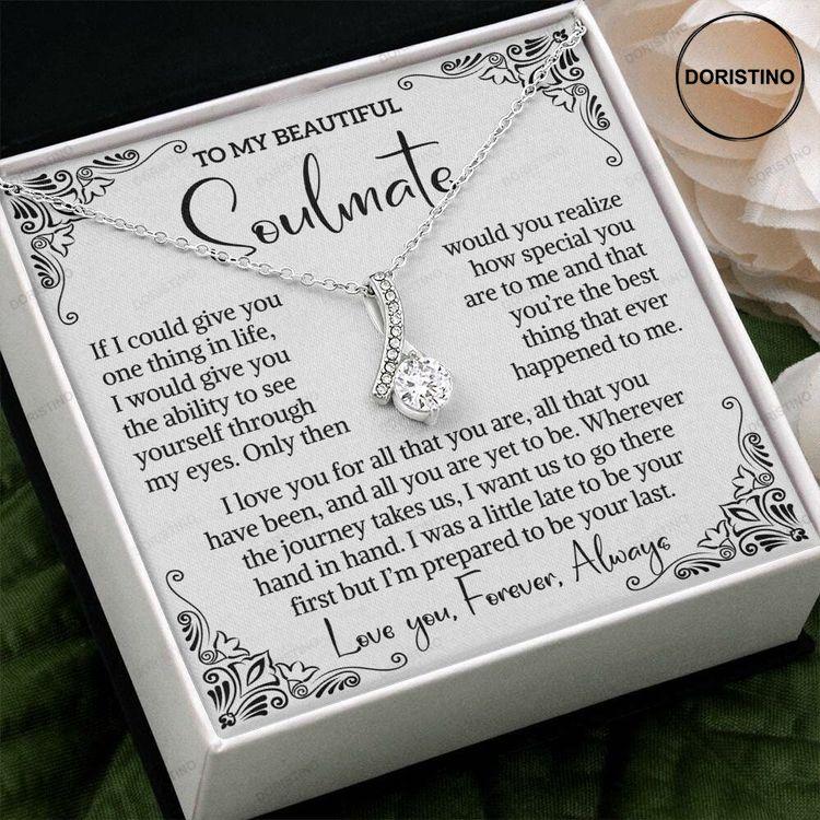 My Soulmate Necklace Gift Soulmate Jewelry Alluring Beauty Necklace Doristino Trending Necklace