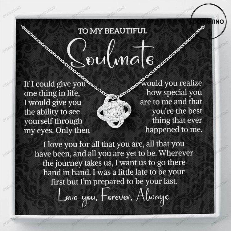 My Soulmate Necklace Love Knot Necklace Doristino Awesome Necklace
