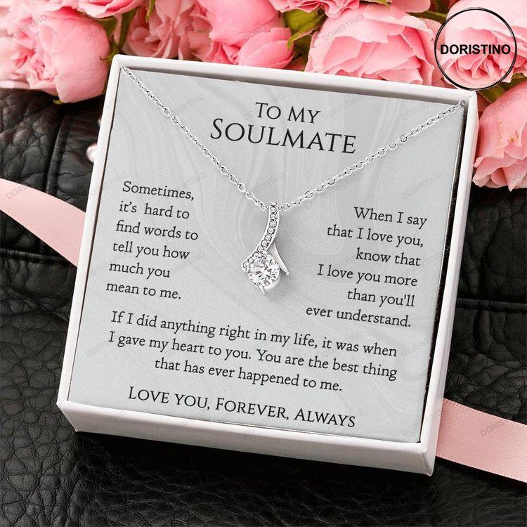 My Soulmate Soulmate Gift Soulmate Necklace Soulmate Jewelry Doristino Trending Necklace