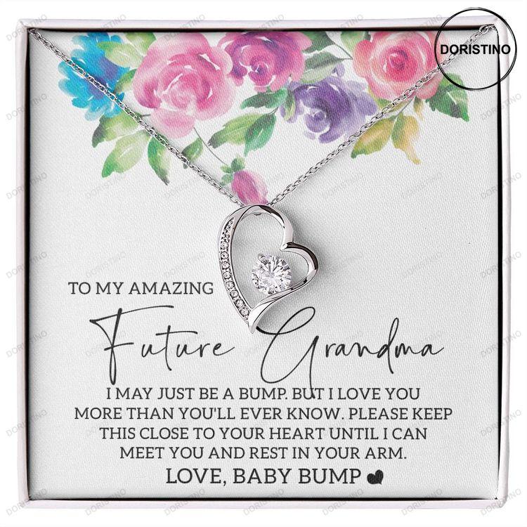 New Grandma Gift Baby Announcement Grandparent Promoted To Grandma Pregnancy Reveal Gift For New Grandmother Gift First Time Grandma Family Doristino Limited Edition Necklace