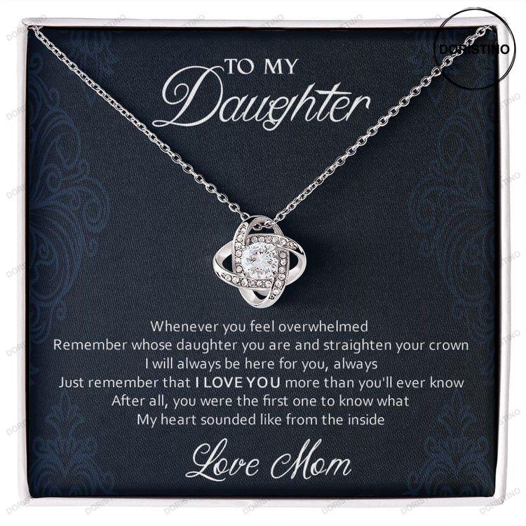 Personalized Mother To Daughter 925 Sterling Silver Necklace Meaningful Daughter Gift From Mom Gift For A Daughter From Mom Doristino Awesome Necklace