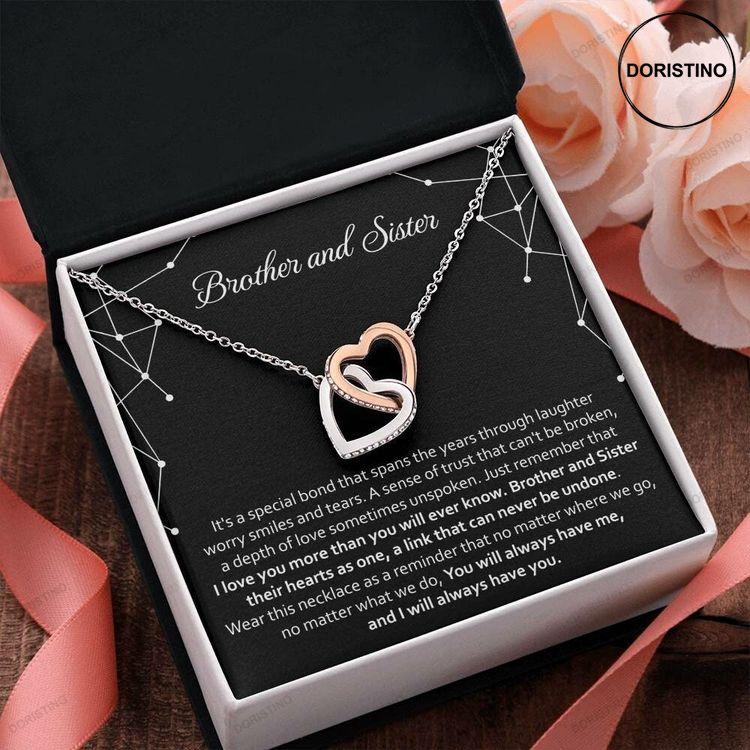 Sister Gift Message Brother And Sister Gift Doristino Awesome Necklace