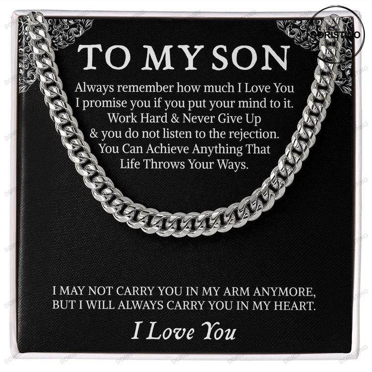 Son Gift From Mom And Dad Son Jewelry Doristino Limited Edition Necklace