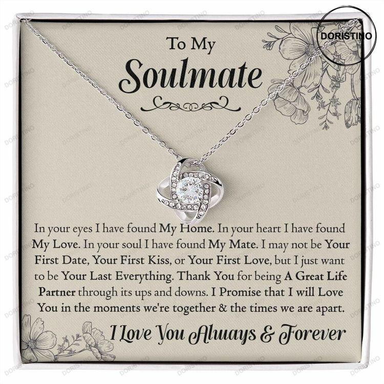 Soulmate Gift From Her Man Jewelry For Her Gift For Wife Gift For Girlfriend Doristino Trending Necklace