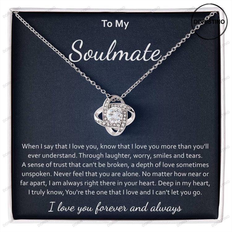 Soulmate Gift Necklace Birthday Gift Anniversary Gift For Her Doristino Awesome Necklace