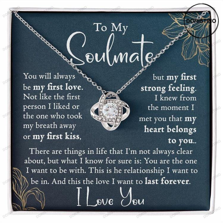 Soulmate Love Knot Necklace Anniversary Gift For Her Mothers Day Gifts From Husband To My Wife Mothers Day Jewelry Gifts Doristino Awesome Necklace