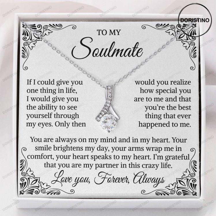Soulmate Necklace Gift Alluring Love Necklace Gift For Wife Girlfriend Necklace Anniversary Jewelry Doristino Limited Edition Necklace