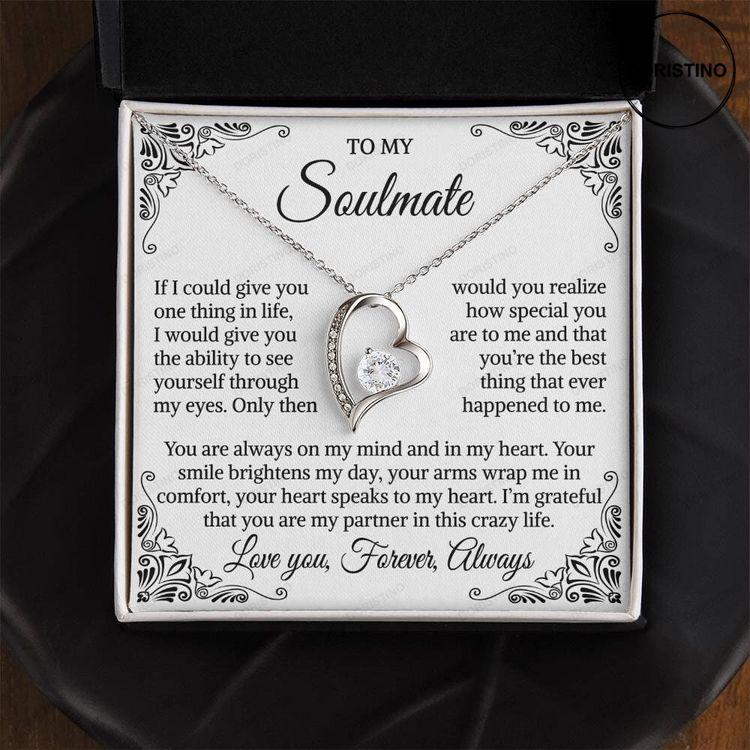 Soulmate Necklace Gift Forever Love Necklace Gift For Wife Girlfriend Jewelry Anniversary Gift Doristino Awesome Necklace