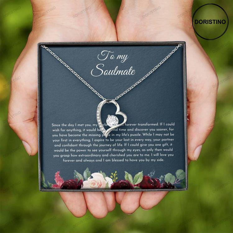 For My Beautiful Girlfriend Valentine's Day Heart Necklace Jewelry Gif –  Anavia Jewelry & Gift
