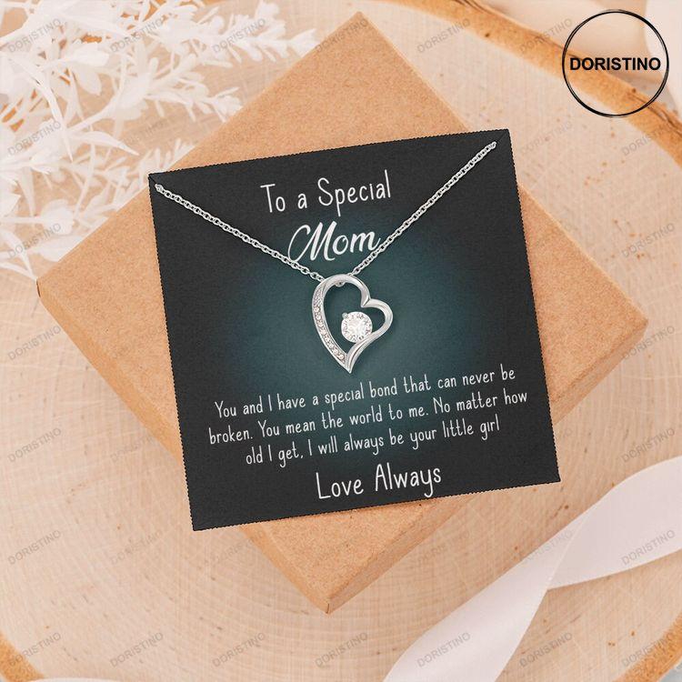 Stunning Forever Love Necklace For A Special Mom From Her Daughter Doristino Awesome Necklace
