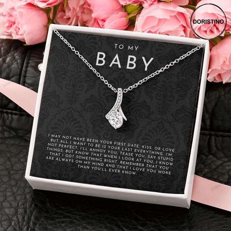 To My Baby Necklace Girlfriend Necklace Wife Necklace Soulmate Necklace Romantic Gifts Gift For Girlfriend Relationship Necklaces Doristino Awesome Necklace