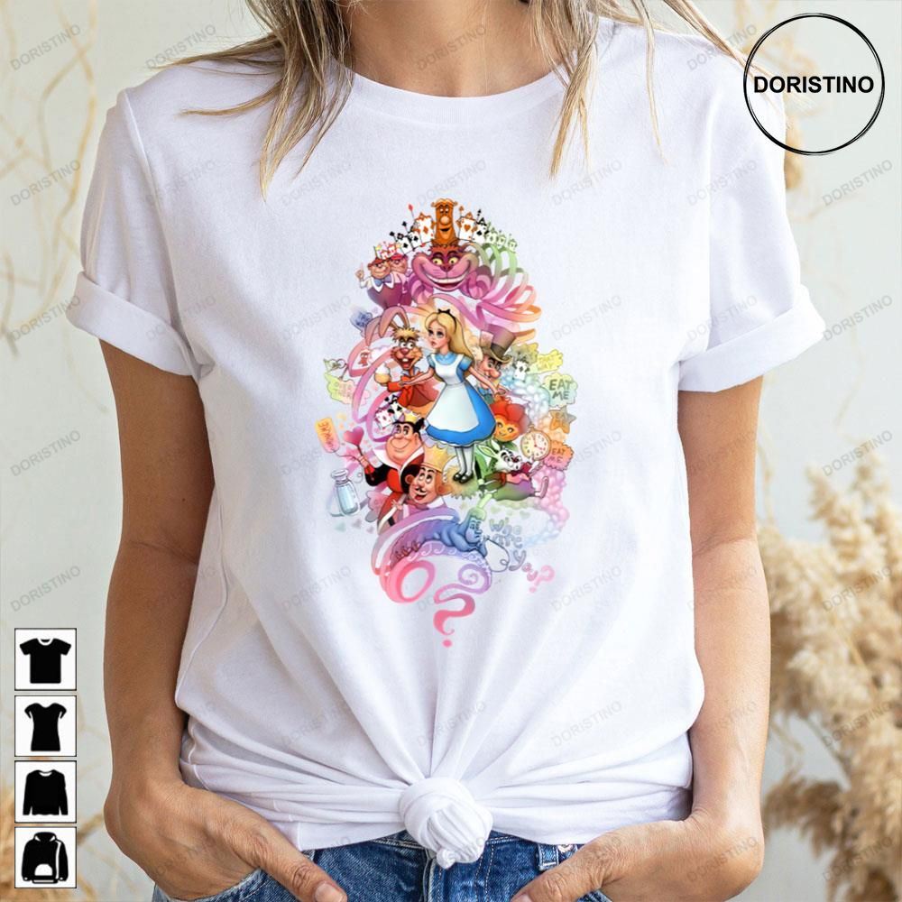 Alice In Wonderland Graphic Art Awesome Shirts