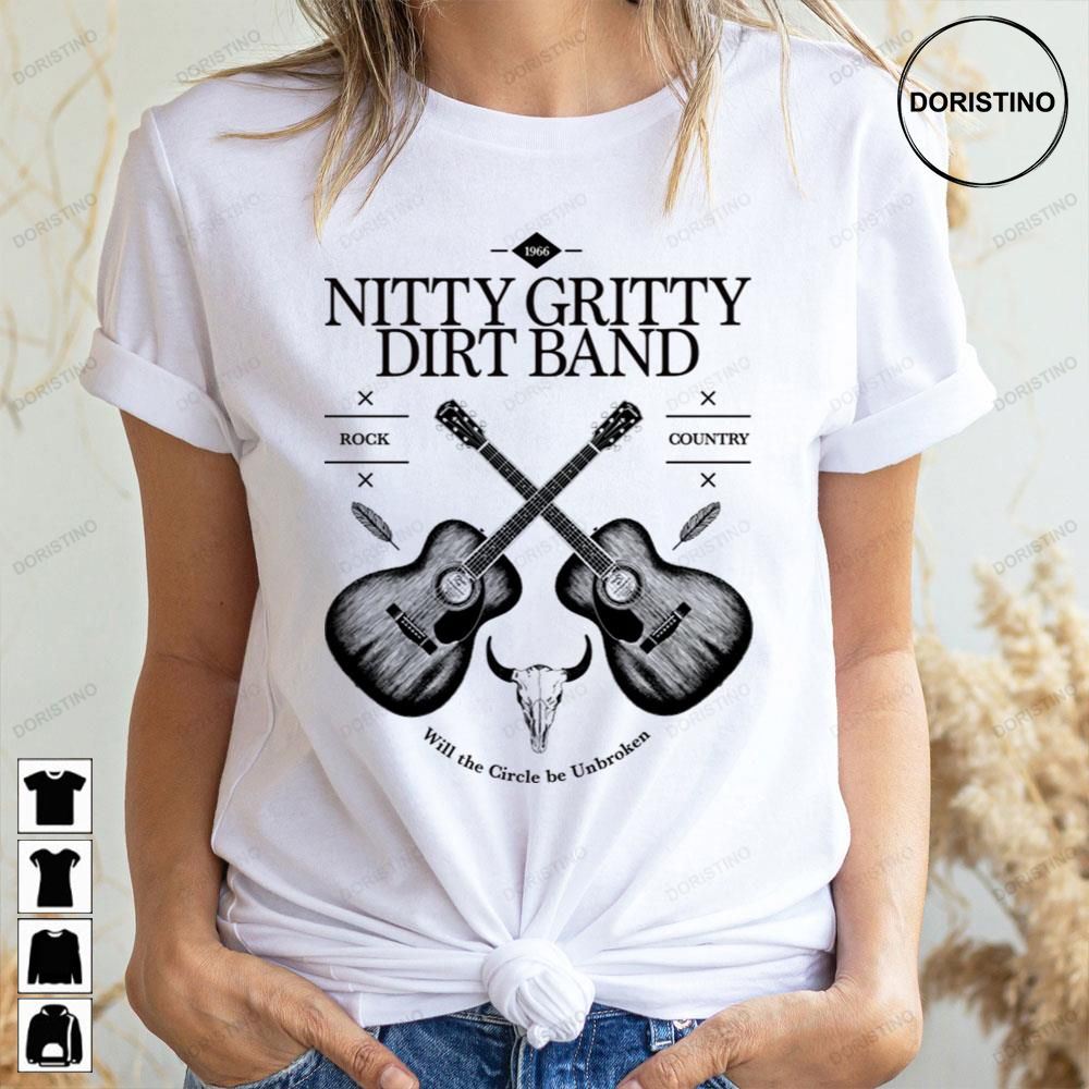 Black Art Acoustic Guitar Nitty Gritty Dirt Band Awesome Shirts