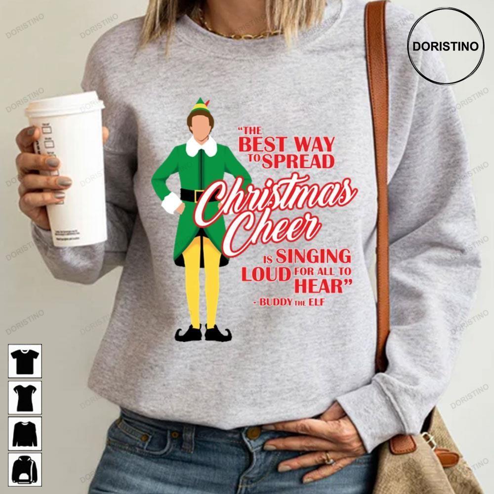 Christmas Cheer Quotes Elf 2 Doristino Awesome Shirts