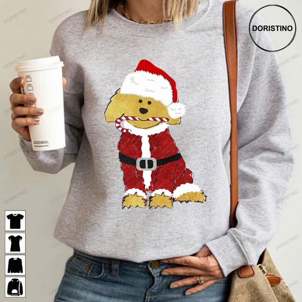 Christmas Goldendoodle Santa Claus 2 Doristino Trending Style