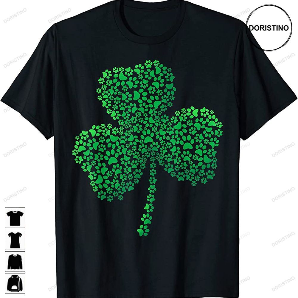 Dog Paw Shamrock St Patricks Day Cat Saint Pattys Gifts Trending Style