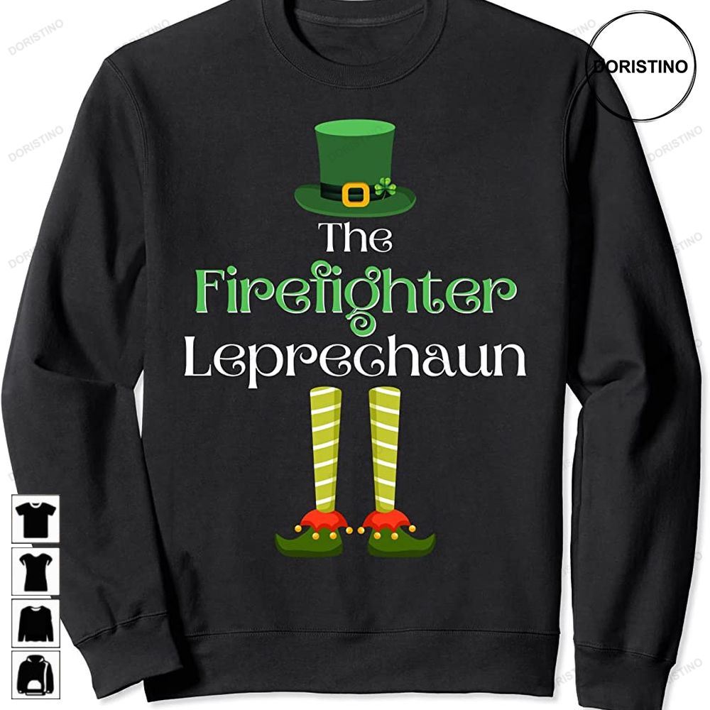 Firefighting Leprechaun Matching Family St Patricks Day Awesome Shirts