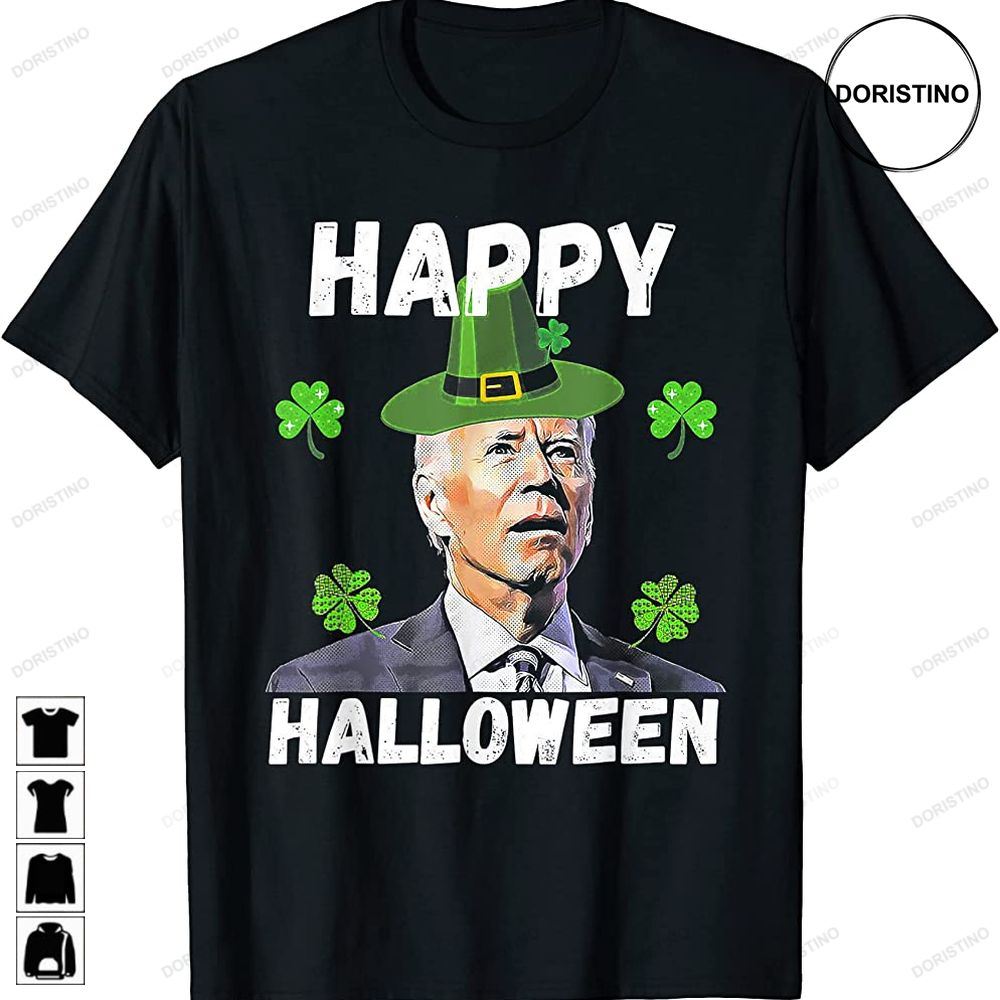 Funny Anti Joe Biden St Patricks Day Happy Halloween Awesome Shirts
