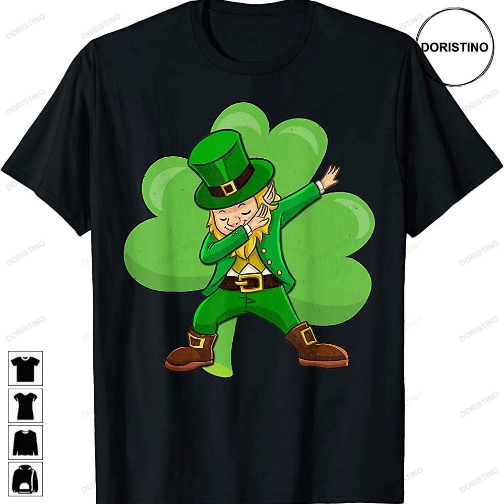 Funny Dabbing Leprechaun St Patricks Day Awesome Shirts