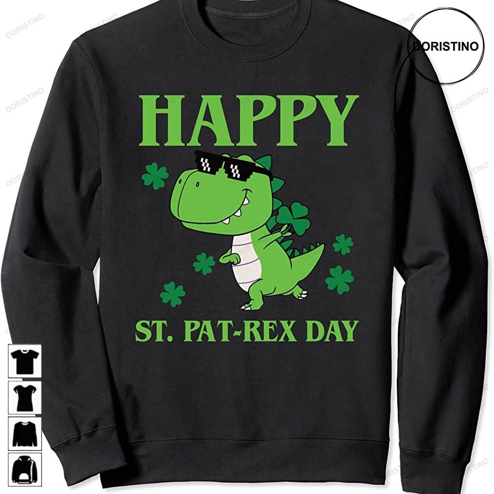 Funny Happy Stpat-rex Day Stpatricks Day Design Trending Style