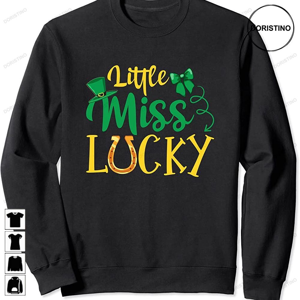 Funny Irish Stpatricks Day Shenanigans Little Miss Lucky Limited Edition T-shirts