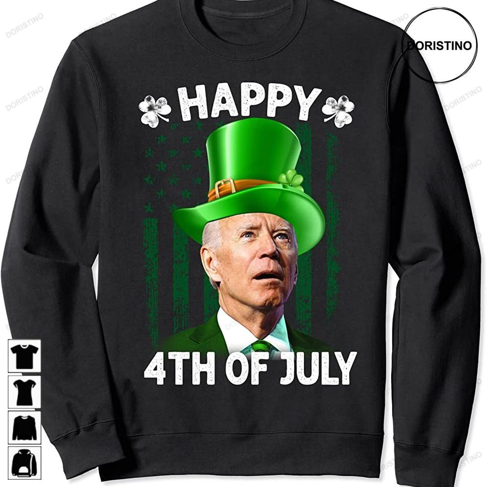 Funny Joe Biden Happy 4th Of July Confused St Patricks Day Trending Style
