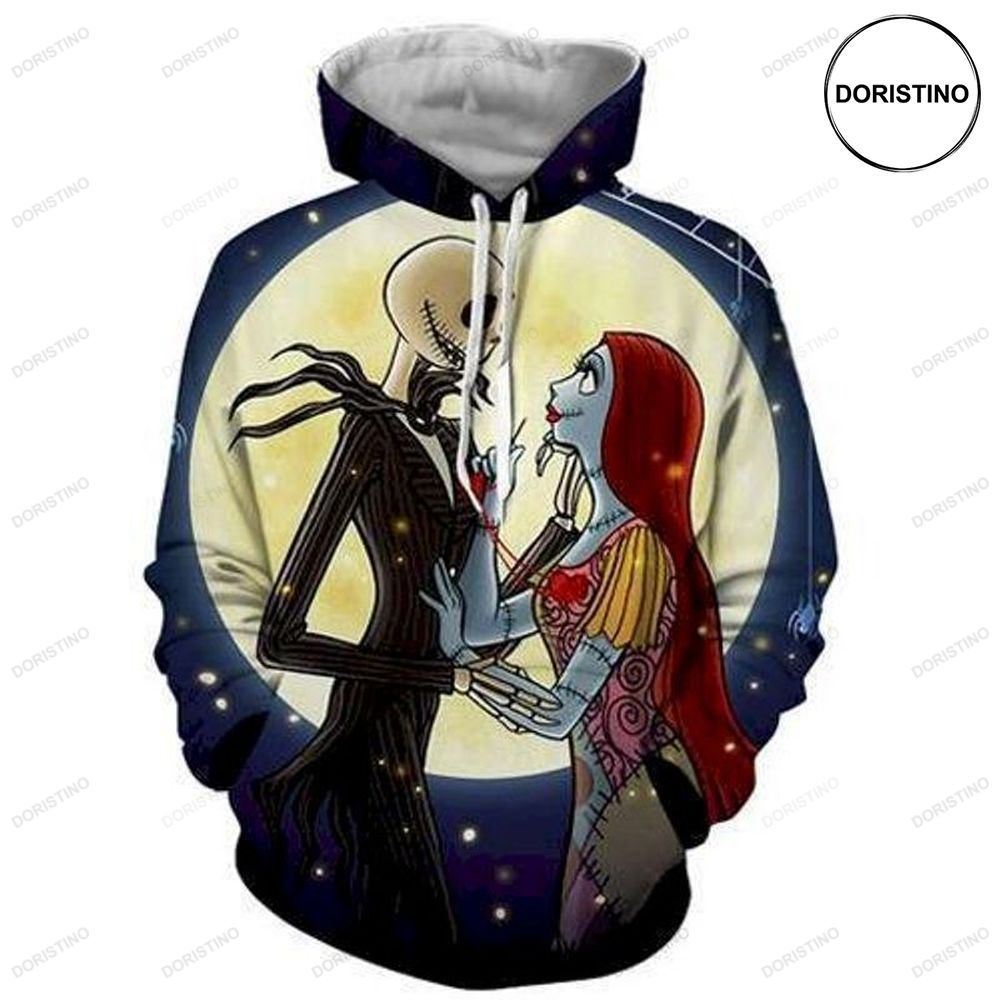 Jack Sally The Nightmare Before Christmas Ing Awesome 3D Hoodie