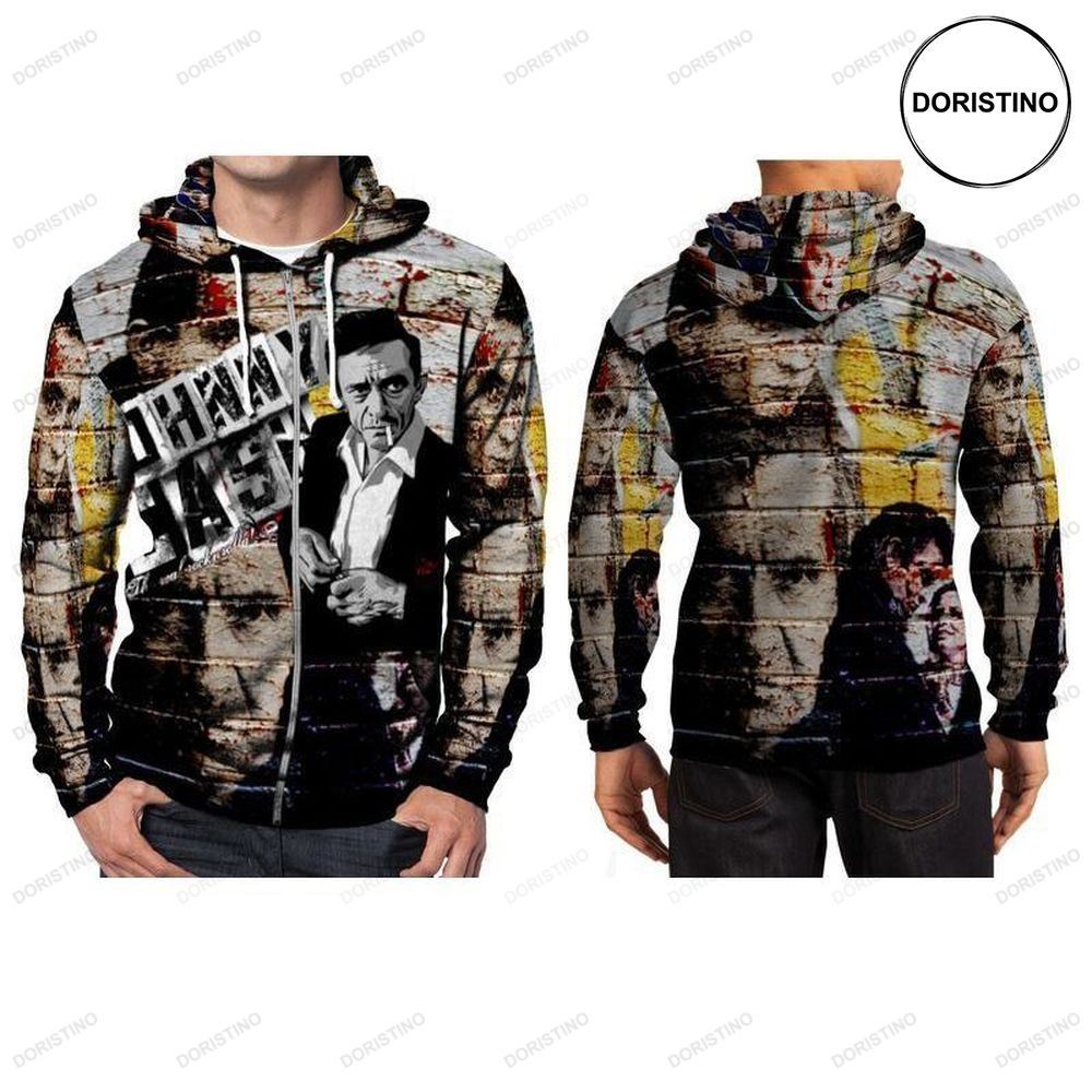Johnny Cash New V2 All Over Print Hoodie