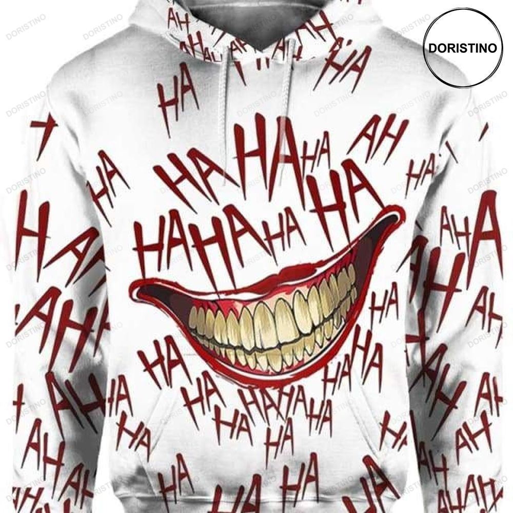 Joker Deadly Smile To Halloween Funny Gift Hahaha Horror Limited Edition 3d Hoodie