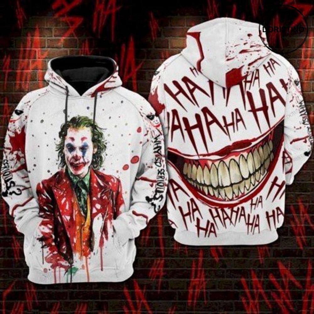 Joker Lovers Creepy Smile Halloween Limited Edition 3d Hoodie