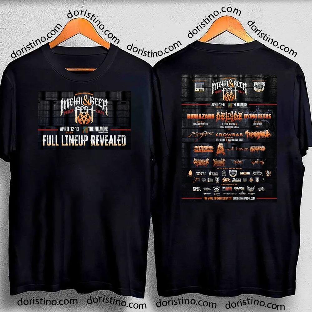 Metal And Beer Fest 2024 Double Sides Tshirt