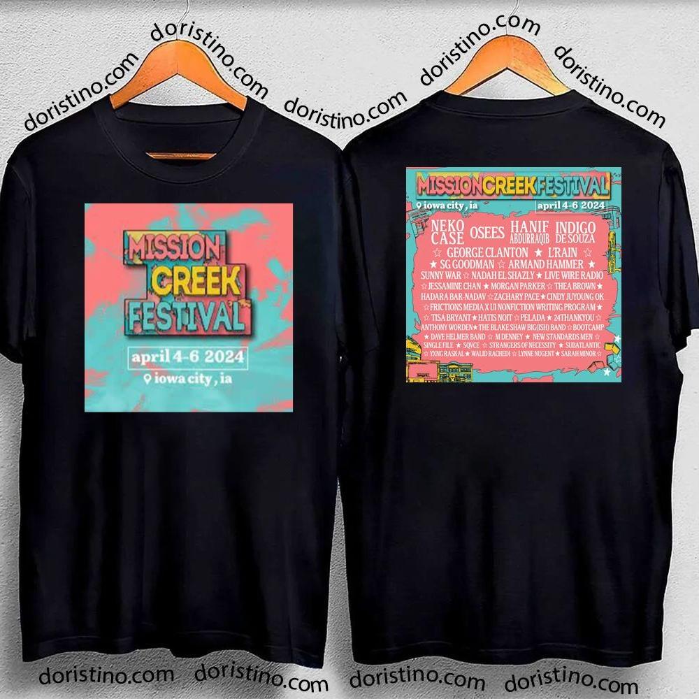 Mission Creek Festival 2024 Double Sides Awesome Shirt