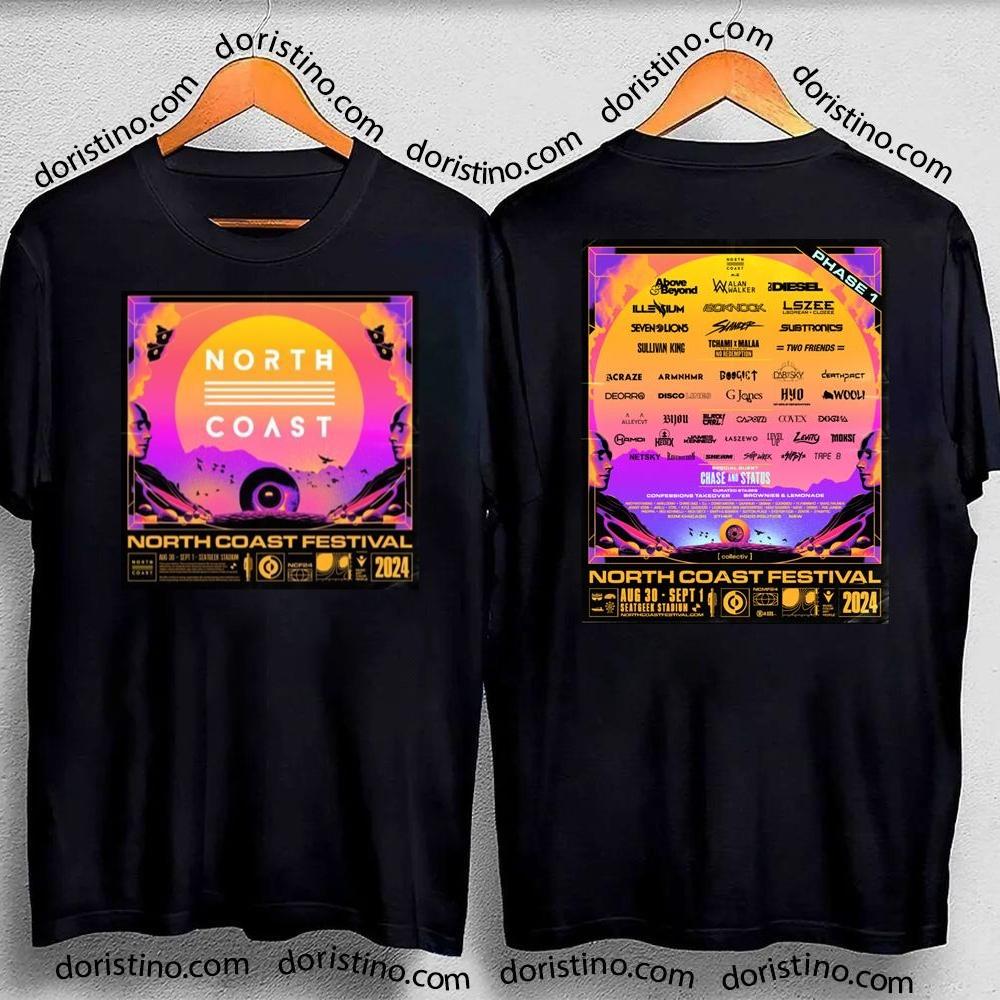 North Coast Music Festival 2024 Double Sides Awesome Shirt
