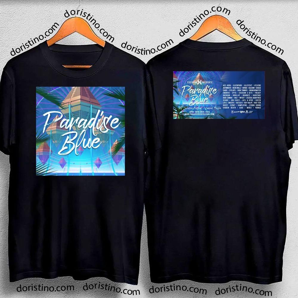 Paradise Blue Festival 2024 Double Sides Awesome Shirt