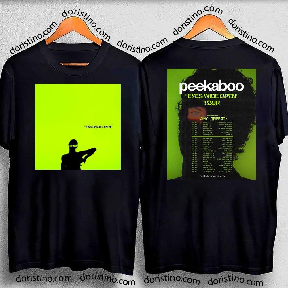 Peekaboo Eyes Wide Open 2023 Tour 2023 2024 Double Sides Tshirt