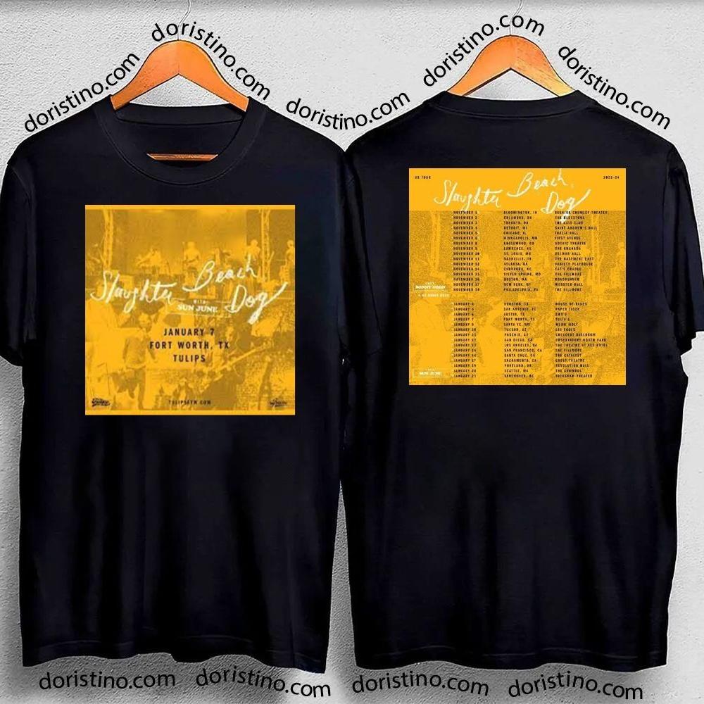 Slaughter Beach Dog Sun June Tour 2024 Double Sides Awesome Shirt