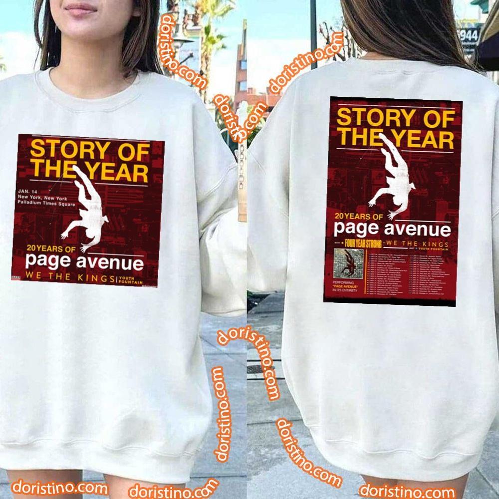 Story Of The Year Tour 2024 Double Sides Shirt