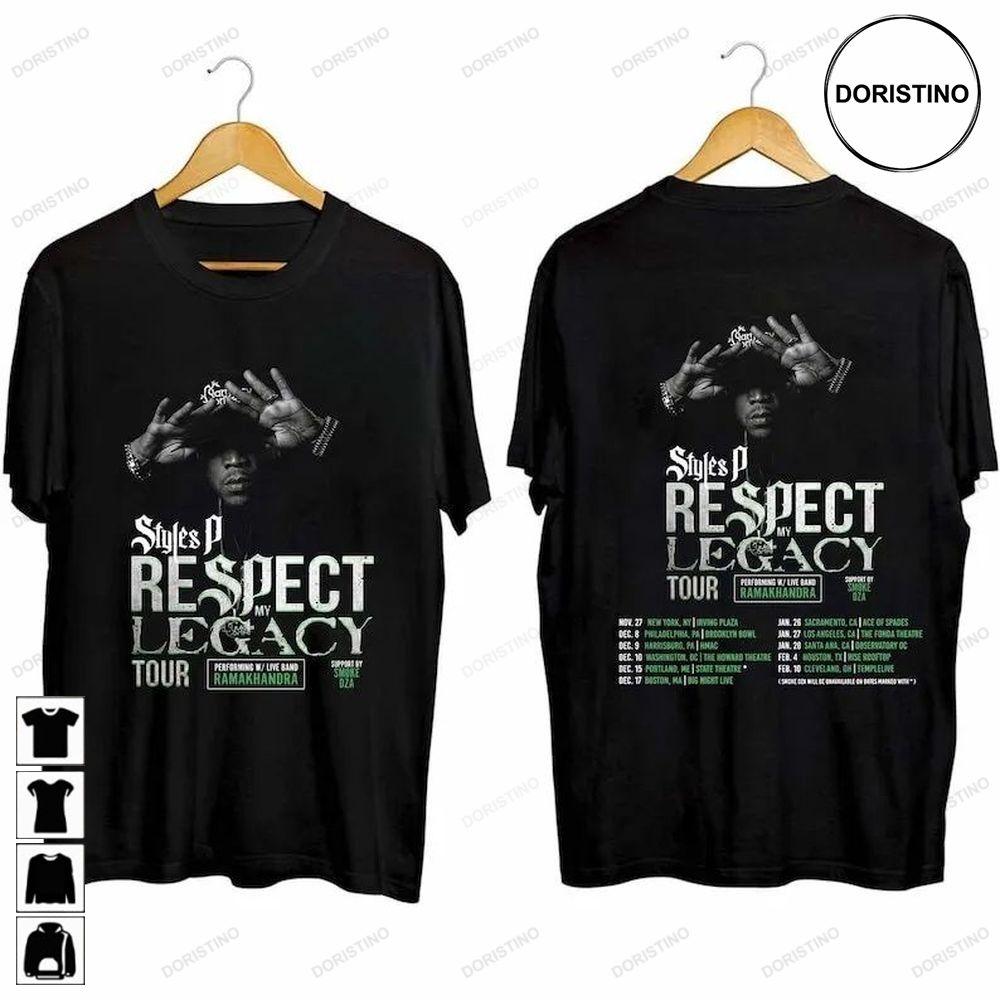 Styles P 2024 Tour Respect Legacy Double Sides Tshirt