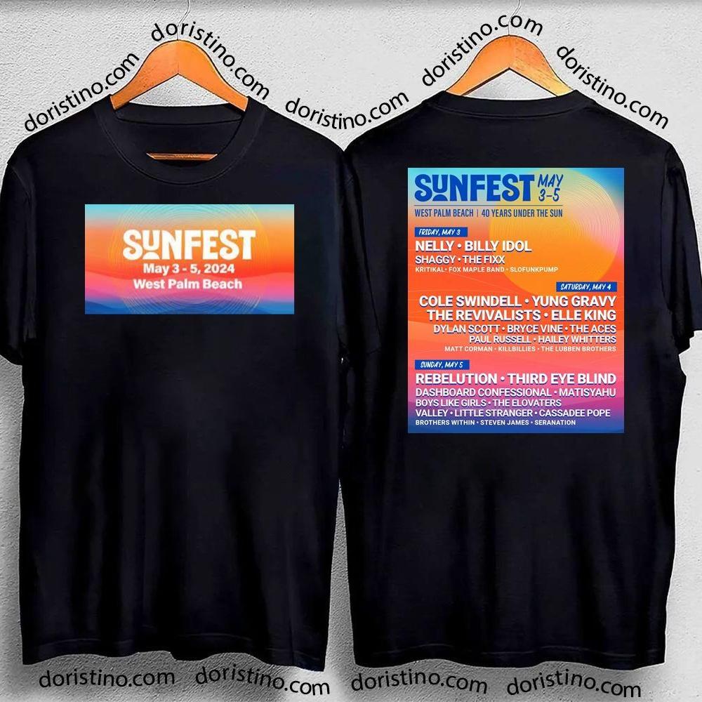 Sunfest 2024 Double Sides Shirt