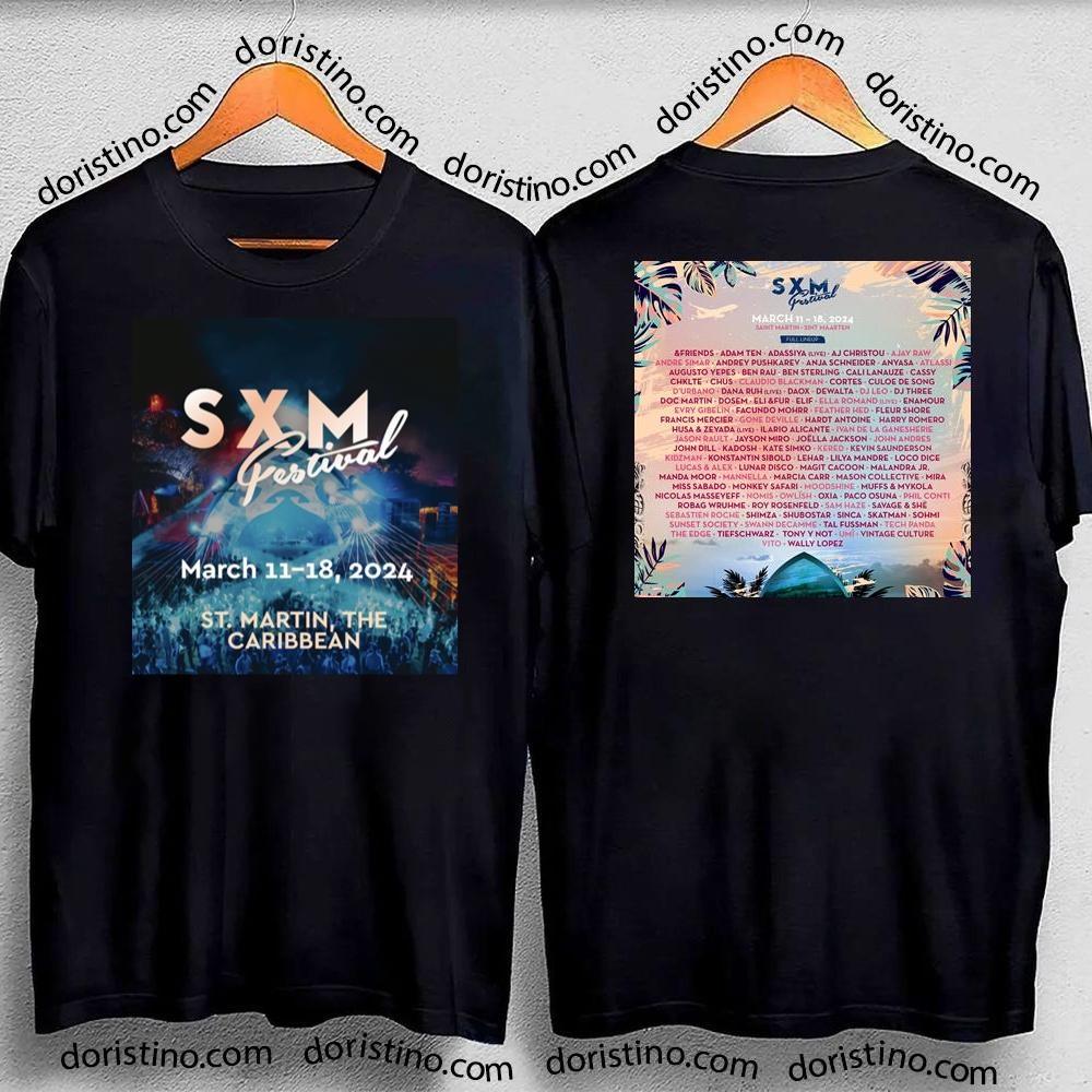 Sxm Festival 2024 Double Sides Tshirt