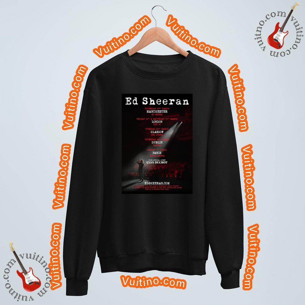 Ed Sheeran Subtract 2023 Uk European Arena Tour Shirt