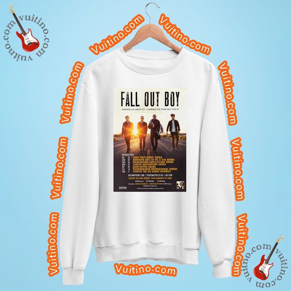 Fall Out Boy American Beauty American Psycho 2015 Uk Tour Apparel
